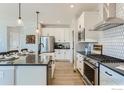 Well-equipped kitchen with sleek countertops, stainless appliances, and modern cabinetry at 2731 Crystal Springs Ln, Longmont, CO 80503