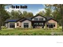 Charming home featuring a covered patio and large windows that fill the home with natural light at 1061 Berthoud Peak Dr, Berthoud, CO 80513