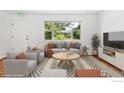 Cozy living room featuring large window that offers an abundance of natural light at 4462 Hamilton Ct, Boulder, CO 80305