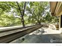 Spacious back deck area overlooking a large grassy space at 812 Walnut St # D, Boulder, CO 80302