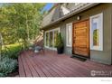 Inviting front porch with stylish decor, creating a warm and welcoming entrance at 3490 16Th Cir, Boulder, CO 80304