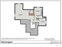 The lower level floor plan features a rec room with a wet bar, and two additional bedrooms at 24203 E 36Th Pl, Aurora, CO 80019