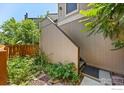 Close up on entrance with stairs leading up to the front door at 4717 Tantra Dr # G, Boulder, CO 80305