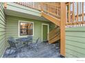 Outdoor patio area with table and chairs, perfect for relaxing and entertaining at 3025 Broadway St # 18, Boulder, CO 80304
