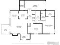 Detailed floorplan showcasing the layout of the home, including room dimensions and features at 8416 Everett Way, Arvada, CO 80005