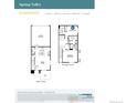 Spring Valley Congaree floor plan with a two-car garage, 2 bedrooms and 2.5 bathrooms at 1458 Coral Pl, Longmont, CO 80504