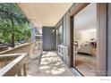 Balcony with view of interior, door leading to outdoor space at 2800 Kalmia Ave # A220, Boulder, CO 80301