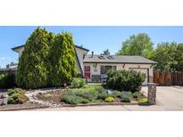 Charming home featuring a well-maintained yard with mature trees and beautiful landscaping at 11279 E Alaska Pl, Aurora, CO 80012