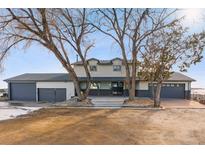 Two-story home with attached garage and large yard at 8566 Flintwood Rd, Parker, CO 80138