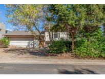 Charming single-Gathering home featuring a two-car garage and well-maintained front yard with mature trees and greenery at 683 Sunnyside St, Louisville, CO 80027