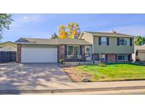 Ranch style home with attached garage and landscaped yard at 2519 S Sable Way, Aurora, CO 80014