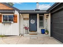 Charming home's front door with a 