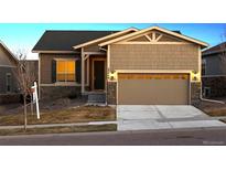 Charming single-Gathering home with a two-car garage and manicured front yard at 22046 E Allenspark Pl, Aurora, CO 80016