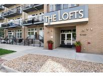 The Lofts building, modern exterior with balconies and a welcoming entrance at 7240 W Custer Ave # 307, Lakewood, CO 80226