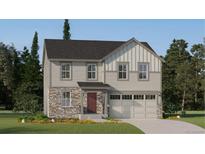 Charming two-story home with stone accents, gray siding, and a two-car garage on a well-maintained lot at 15254 Milwaukee St, Thornton, CO 80602