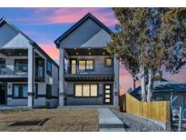 Modern two-story home featuring a balcony and contemporary design at 2317 S Galapago St, Denver, CO 80223