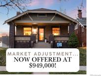 Inviting home with a covered porch and front yard now offered at a new price at 3044 W 37Th Ave, Denver, CO 80211