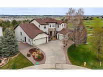 Stunning two-story home with a three-car garage, lovely landscaping and expansive driveway at 22485 Laurel Oak Dr, Parker, CO 80138