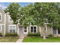 Attractive exterior of townhome with well-maintained landscaping and a welcoming front entrance at 2297 S Jasper Way # B, Aurora, CO 80013