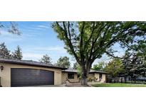 Charming single-story home featuring a spacious garage and mature landscaping at 6376 Lamar Pl, Arvada, CO 80003
