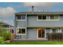 Charming two-story home with backyard patio, and sliding glass doors, perfect for outdoor living and entertaining at 4140 Monroe Dr # C, Boulder, CO 80303
