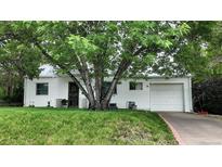Charming single-story home featuring a well-maintained lawn and a large tree providing shade at 1070 S Newton St, Denver, CO 80219
