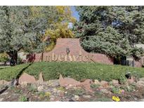 Amberwick community entrance sign with landscaping at 112 S Holman Way, Golden, CO 80401