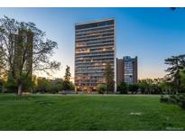 High-rise building featuring breathtaking views of Denver's City Park and its sprawling greenery at 1201 N Williams St # 3A, Denver, CO 80218