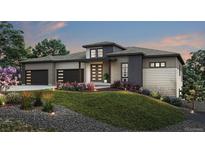Stunning contemporary home with a two-car garage and well-maintained front yard at 5208 Soledad Cir, Parker, CO 80134