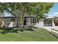 Charming home with a well-manicured lawn and a large tree providing shade at 224 Agate Way, Broomfield, CO 80020