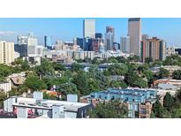 Breathtaking city view featuring lush trees, cityscape and a clear blue sky at 800 N Washington St # 710, Denver, CO 80203