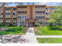 Well-maintained building with manicured lawn and inviting entrance perfect for comfortable living in this desirable neighborhood at 620 S Alton Way # 5B, Denver, CO 80247