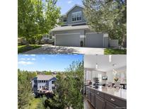 Charming two-story home with a three car garage, mature trees and well-manicured lawn at 20234 E Lake Cir, Centennial, CO 80016