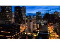 Stunning cityscape view at night showcasing lights of the city and surrounding buildings at 1827 N Grant St # 1000, Denver, CO 80203
