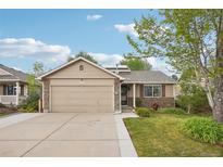 Charming single Gathering home with a well-maintained lawn and a two-car garage at 12753 Buckhorn Creek St, Parker, CO 80134
