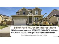 Charming two-story home with a front porch and a well-manicured lawn in a Gathering-friendly neighborhood at 16308 Saint Paul St, Thornton, CO 80602