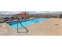Rooftop pool and grilling area with city views at 410 Acoma St # 314, Denver, CO 80204
