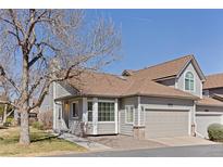 Charming home featuring a well-maintained front yard and attached two-car garage at 5946 S Jellison St # F, Littleton, CO 80123