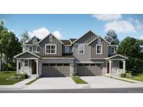 Charming paired homes featuring attached garages, stone accents, and lovely curb appeal in a desirable location at 6709 Juniper Dr, Thornton, CO 80602