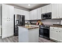 Modern kitchen featuring stainless steel appliances and ample cabinet space at 15612 E 96Th Way # 13E, Commerce City, CO 80022