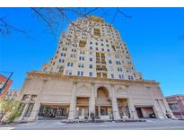 Beautiful low angle exterior shot of the building showing architecture and entrance at 300 W 11Th Ave # 8C, Denver, CO 80204