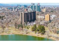 Enjoy breathtaking city views from this high-rise condo near a serene park and lake at 460 S Marion Pkwy # 1106, Denver, CO 80209