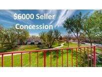 Outdoor view with seller concession offer showcased against a lush green landscape backdrop at 12120 Melody Dr # 308, Westminster, CO 80234