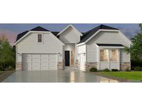 Charming home with a two-car garage and stone accents at 16500 Black Rose Cir, Parker, CO 80134