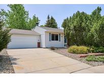 Charming single-story home with a well-maintained front yard and attached garage at 800 Park View Pl, Castle Rock, CO 80104
