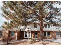 Charming brick townhouse featuring a well-maintained lawn and mature tree at 10330 E Jewell Ave # 67, Aurora, CO 80247