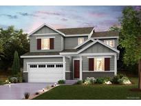 Charming two-story home with landscaped yard and attached two car garage at 14139 Bunny Hop Ln, Parker, CO 80134