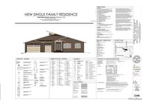 New single Gathering home elevation showcasing proposed architectural design with modern accents and color scheme at 4760 W Evans Ave, Denver, CO 80219