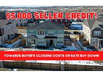 Two-story home featuring a seller credit towards closing costs or rate buy down at 14106 Red Cosmos St, Parker, CO 80134