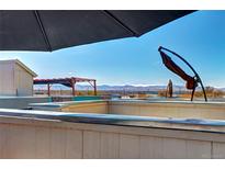 Rooftop deck featuring views of the mountains with space for outdoor seating at 852 Kalamath St, Denver, CO 80204